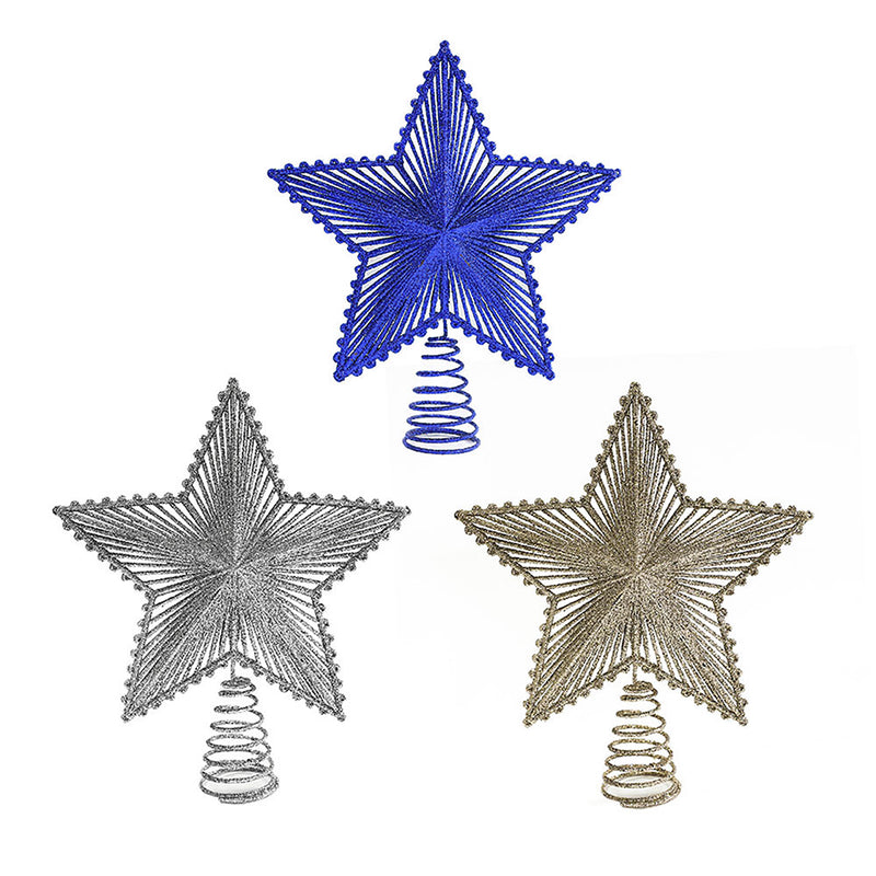 Glitter 3D Star Christmas Tree Topper