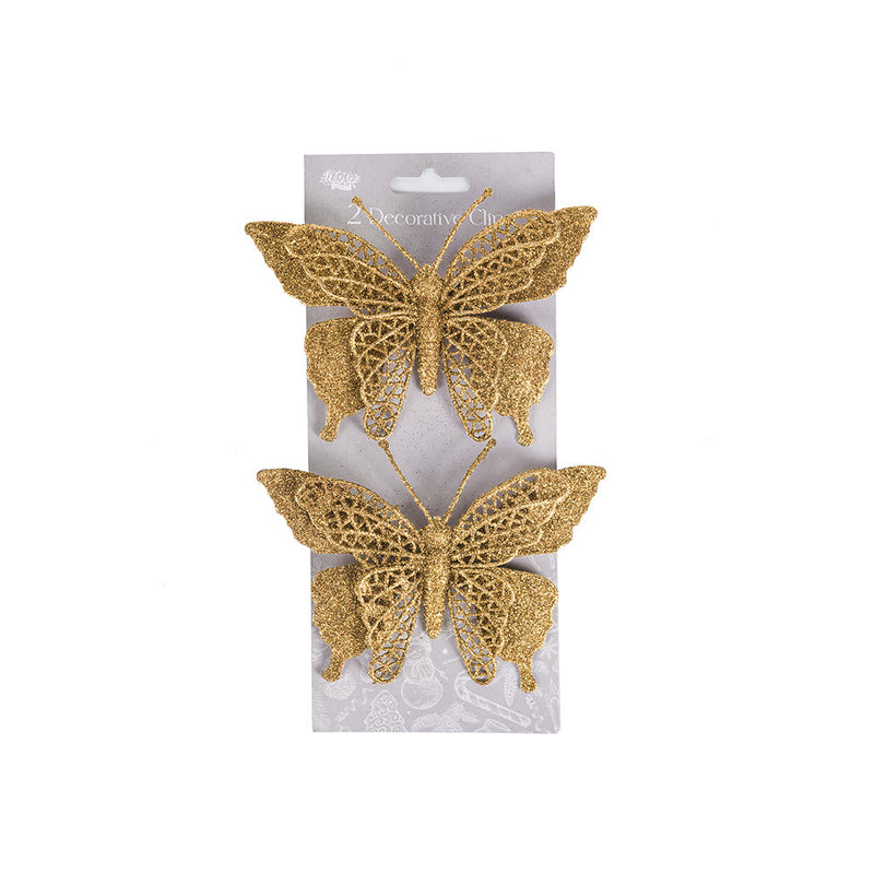 Glitter Decorative Clips 2PK