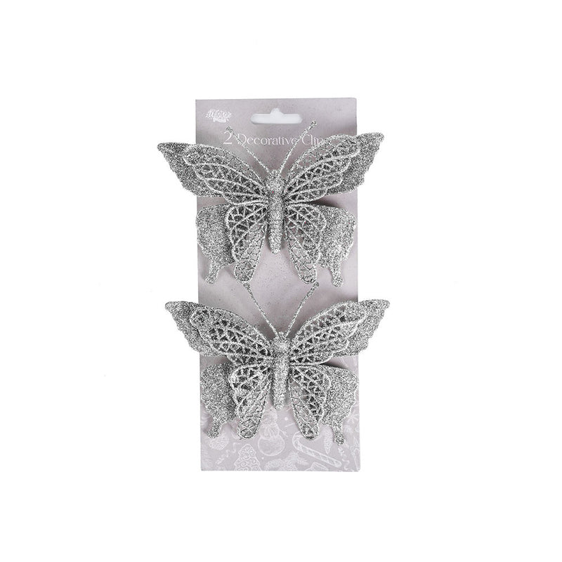 Glitter Decorative Clips 2PK