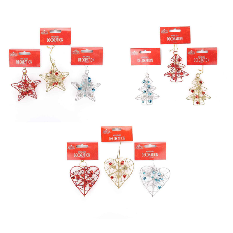 Wire Glitter Bead Decoration