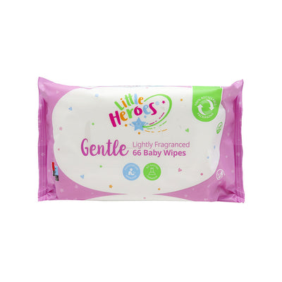 Little Heroes Baby Gentle Pink Wipes 66S