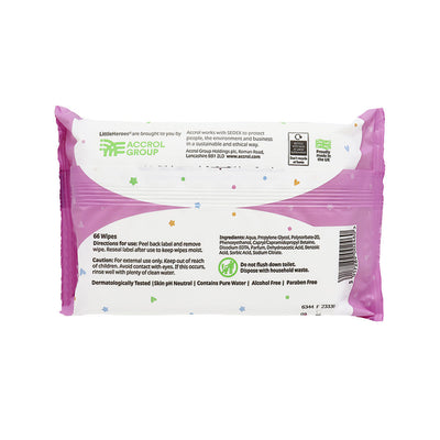 Little Heroes Baby Gentle Pink Wipes 66S