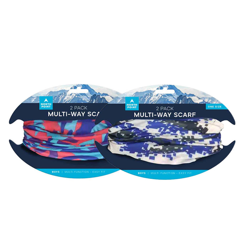 Boys 2PK Multi-Way Scarf