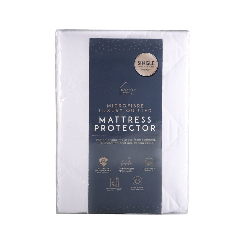 Microfibre Mattress Protector Single