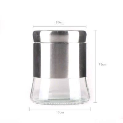 Stainless Steel Glass Canister Assorted