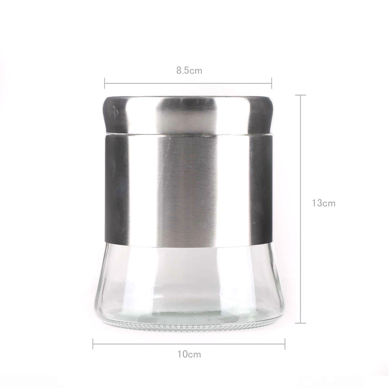 Stainless Steel Glass Canister Assorted