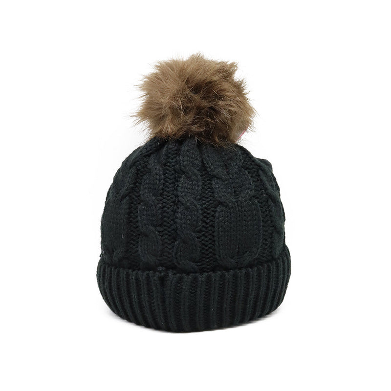 Ladies ProHike Bobble Hat With Faux Fur Pom Pom