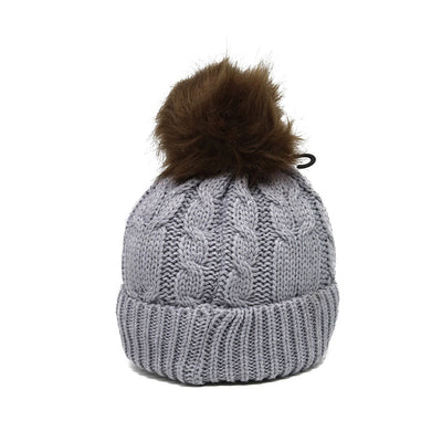 Ladies ProHike Bobble Hat With Faux Fur Pom Pom