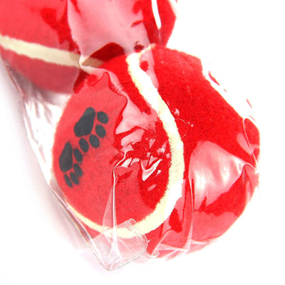 Pet Toy Tennis Balls Red 3PK