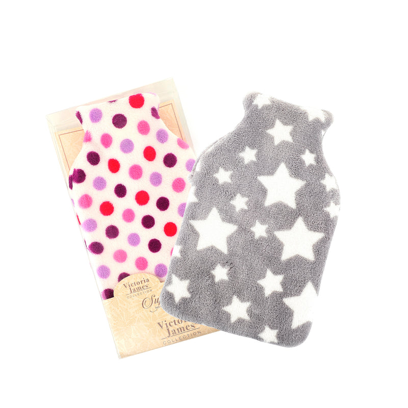 Coral Fleece Hot Water Bottle 1L