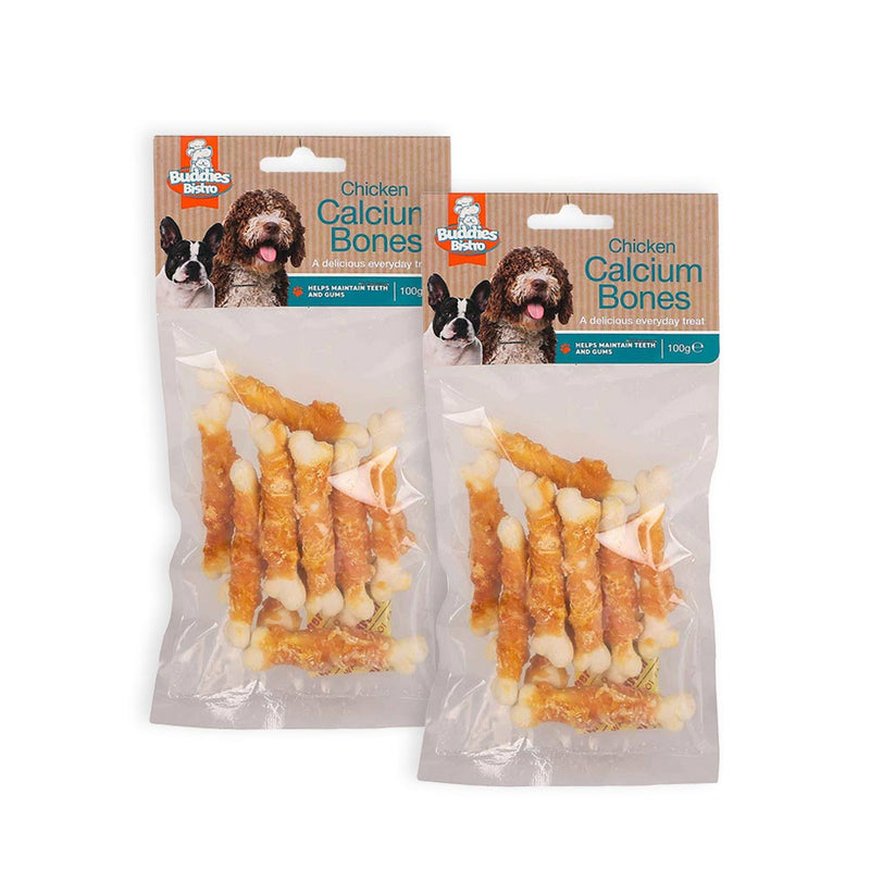 Chicken Calcium Bones Dog Treats 100g x 2PK