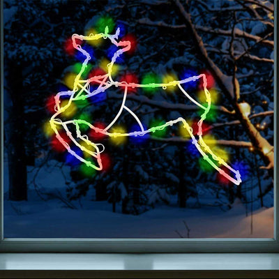 Light Up Christmas Window Decoration