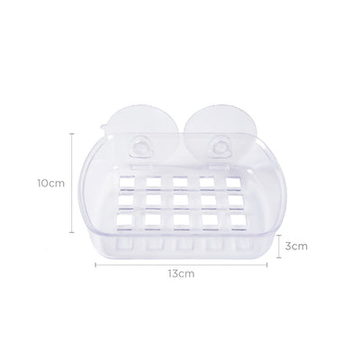 Plastic Soap Dish with Suction Cups