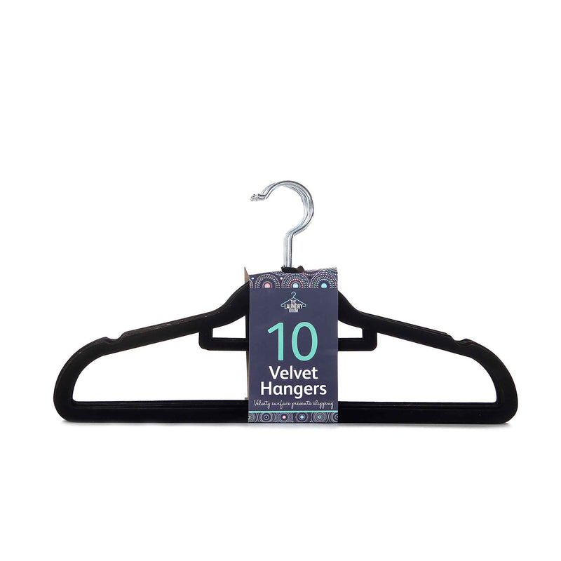 Velvet Hangers Black 10PC