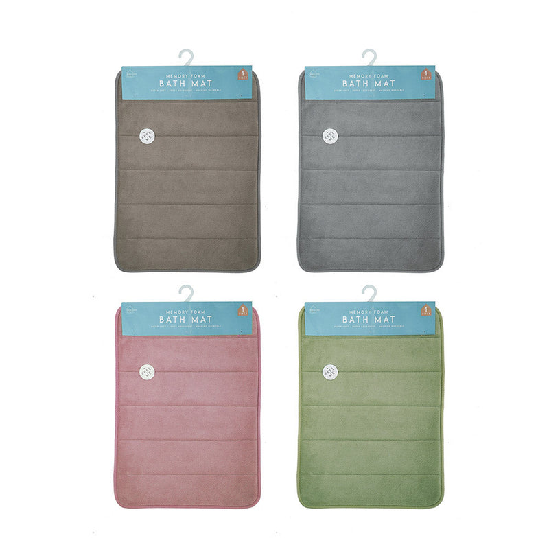 Memory Foam Bathmat & Pedestal Brights