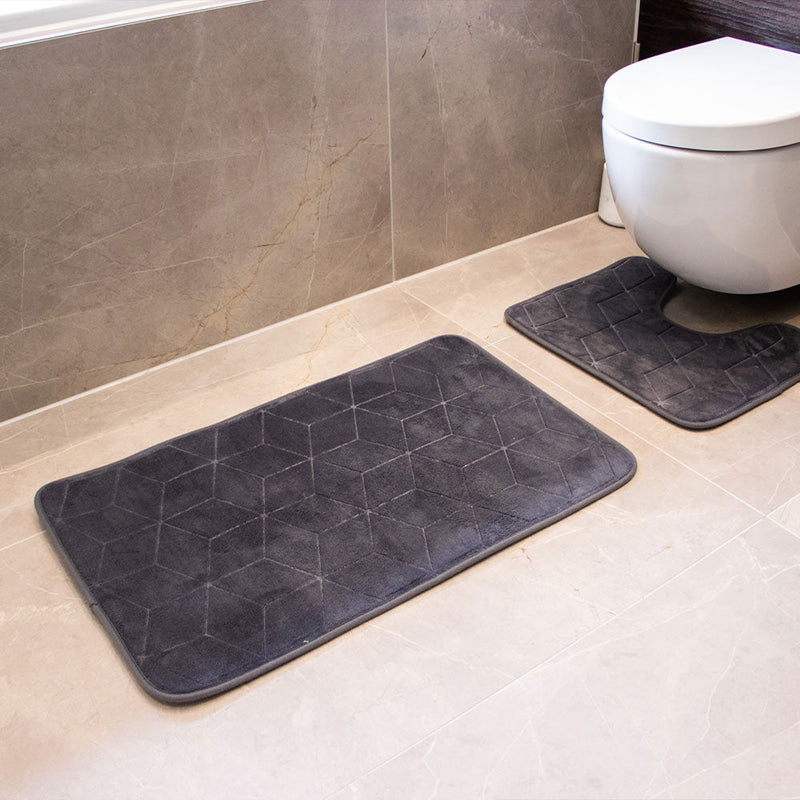 Cube Memory Foam Bathmat & Pedestal