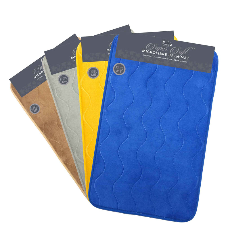 Plain Microfibre Bathmat 71cm x 44cm