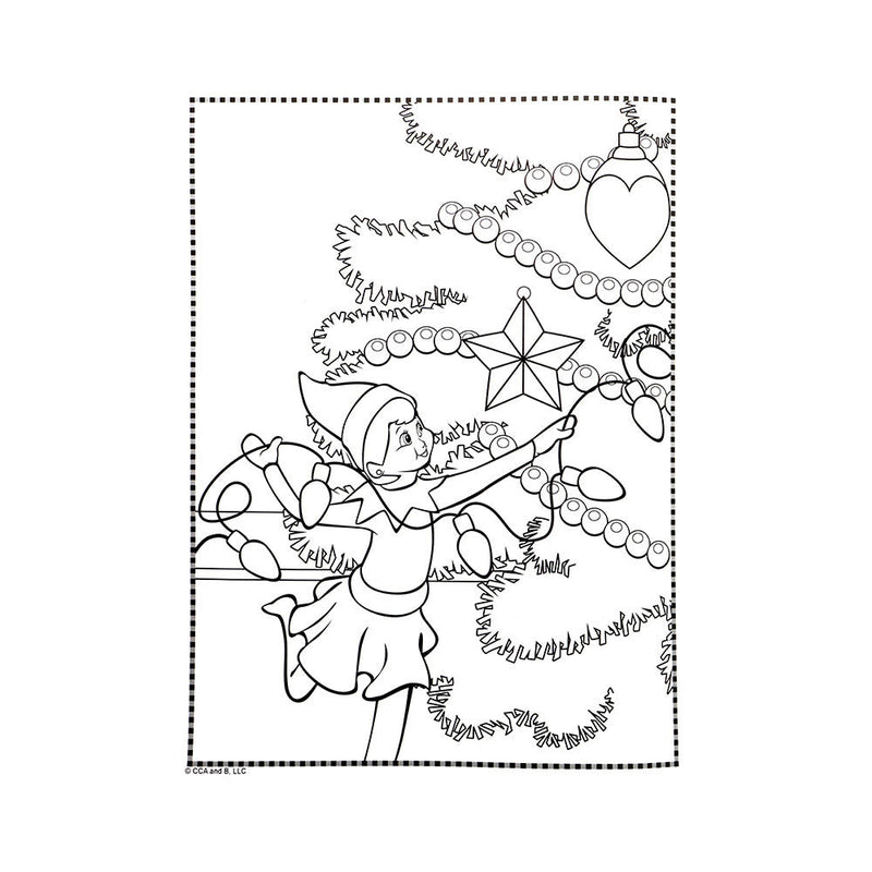 The Elf On The Shelf Bubble Sticker Colouring Book