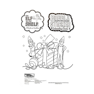 The Elf On The Shelf Bubble Sticker Colouring Book