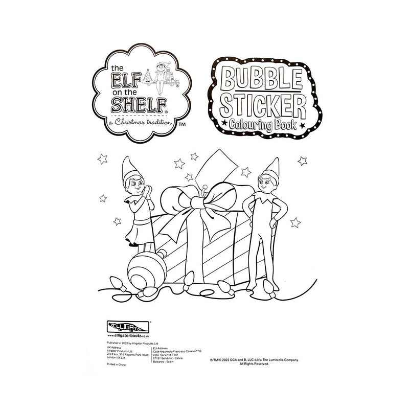 The Elf On The Shelf Bubble Sticker Colouring Book