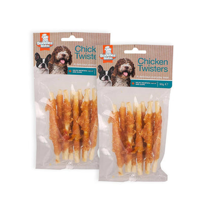Chicken Twisters Dog Treats 90G