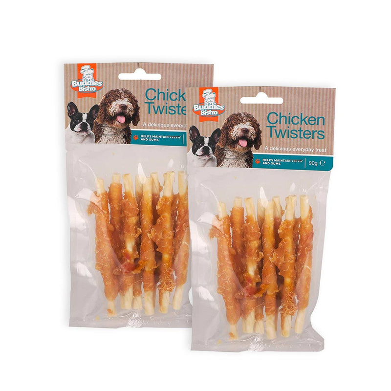 Chicken Twisters Dog Treats 90G
