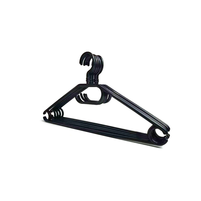 Swivel Clothes Hook Hangers with Rotating Hook & Tie 6PK
