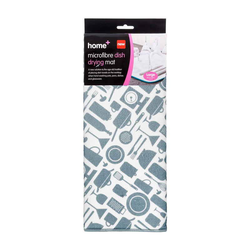 Home+ Microfibre Dish Dry Pattern 38x48cm