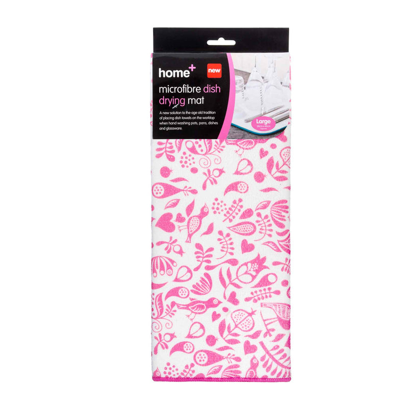 Home+ Microfibre Dish Dry Pattern 38x48cm