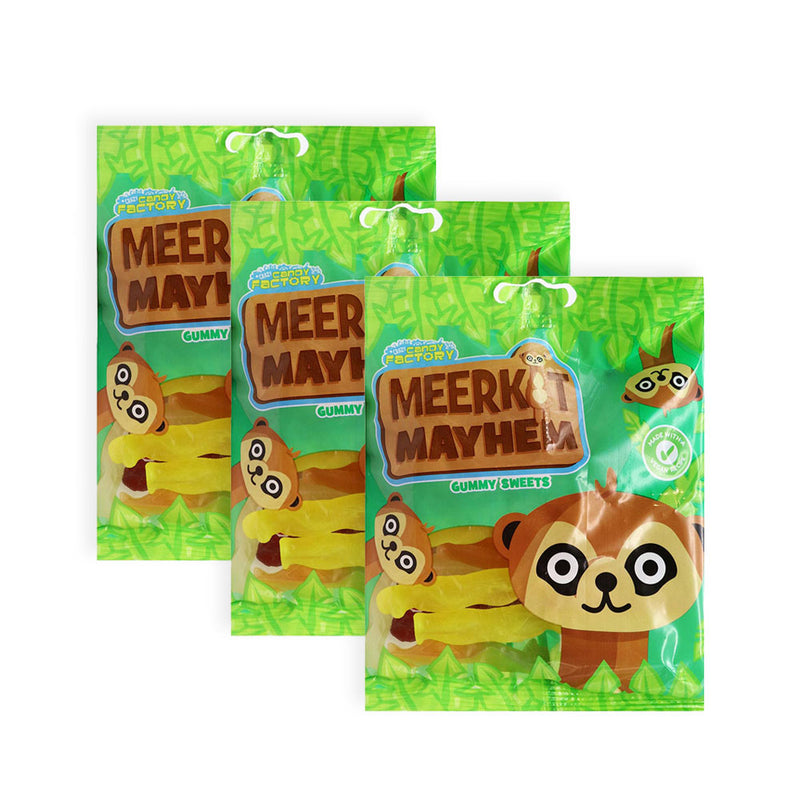 Crazy Candy Factory Meerkat Mayhem Gummy Sweets 135g x 3Pack
