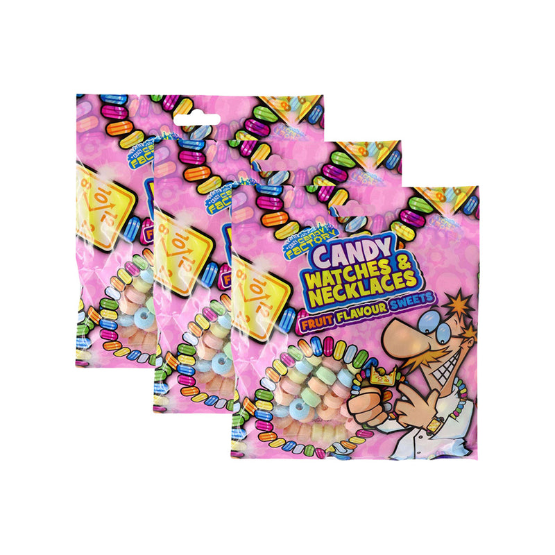 Crazy Candy Factory Candy Watches & Necklaces Bag x 3Pack