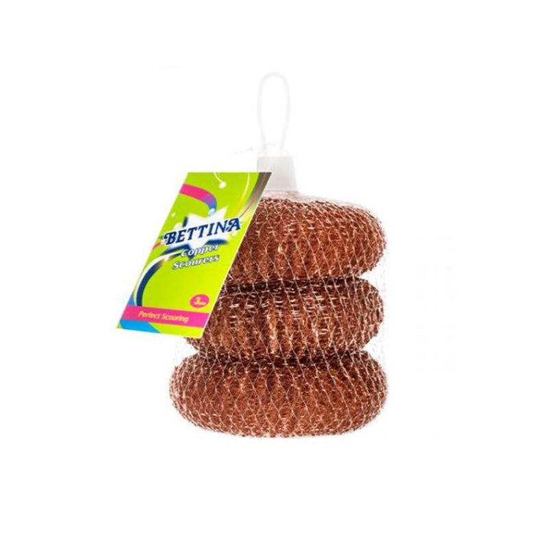 Bettina Heavy Duty Copper Scourers Pack Of 3