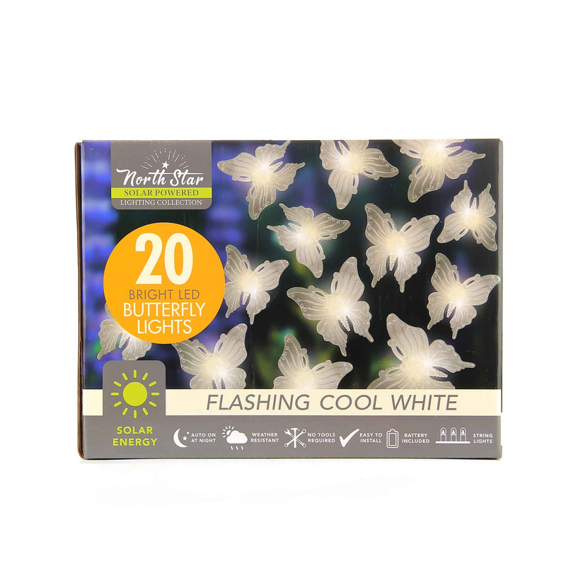 20 LED Dragonfly & Butterfly String Solar Lights