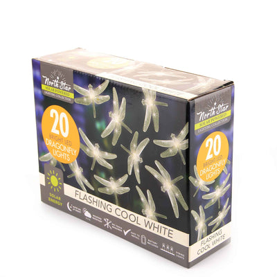20 LED Dragonfly & Butterfly String Solar Lights