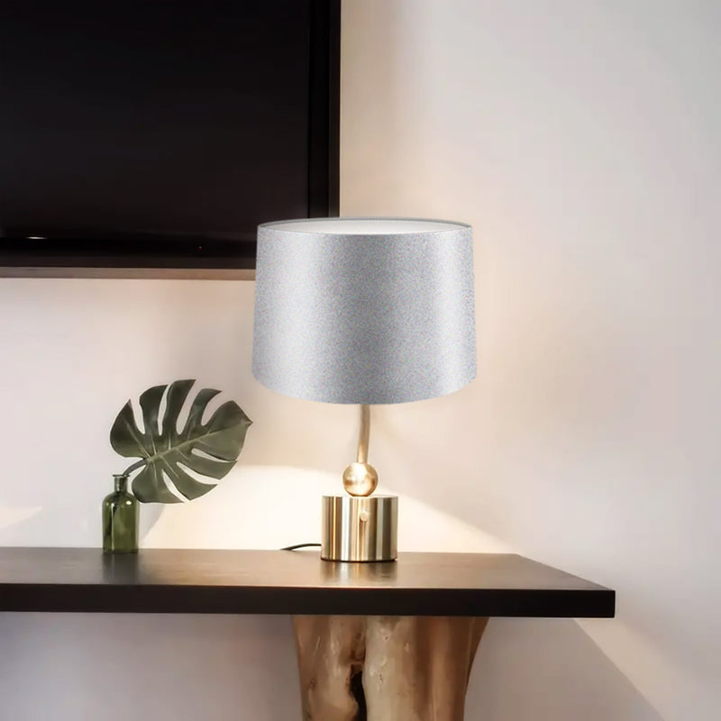 Glitter Silver Lamp Shade 29cm x 19cm