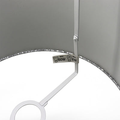 Glitter Silver Lamp Shade 29cm x 19cm