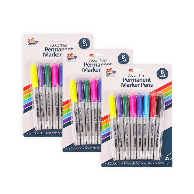 Permanent Marker Pens 8PK