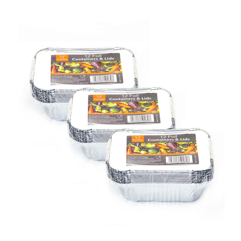 Foil Containers & Lids 12PK