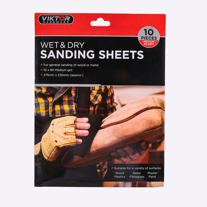 Wet & Dry Sanding Sheet 10PC