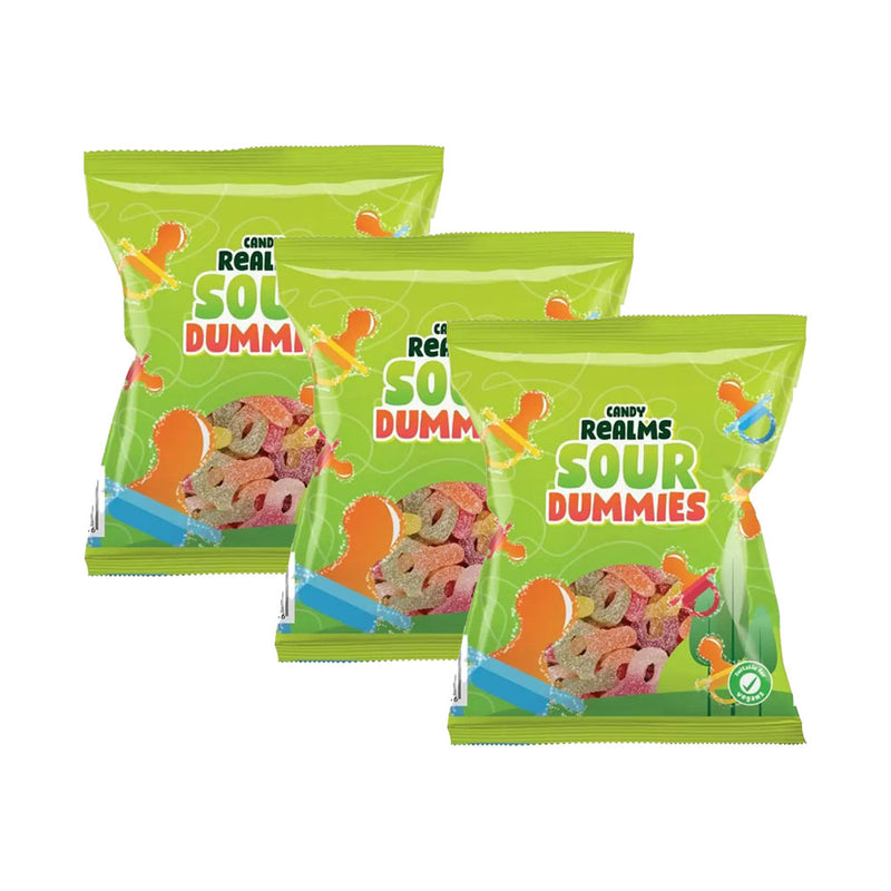 Candy Realms Sour Dummies Jelly Sweets x 3Pack