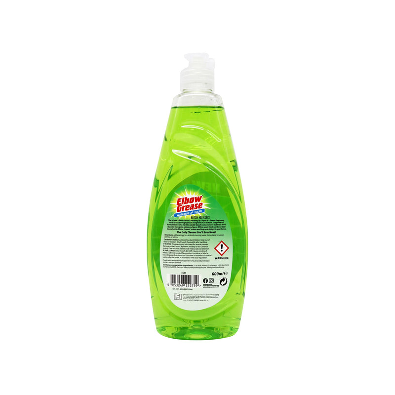 Elbow Grease Washing Up Liquid Apple Fresh 600ML
