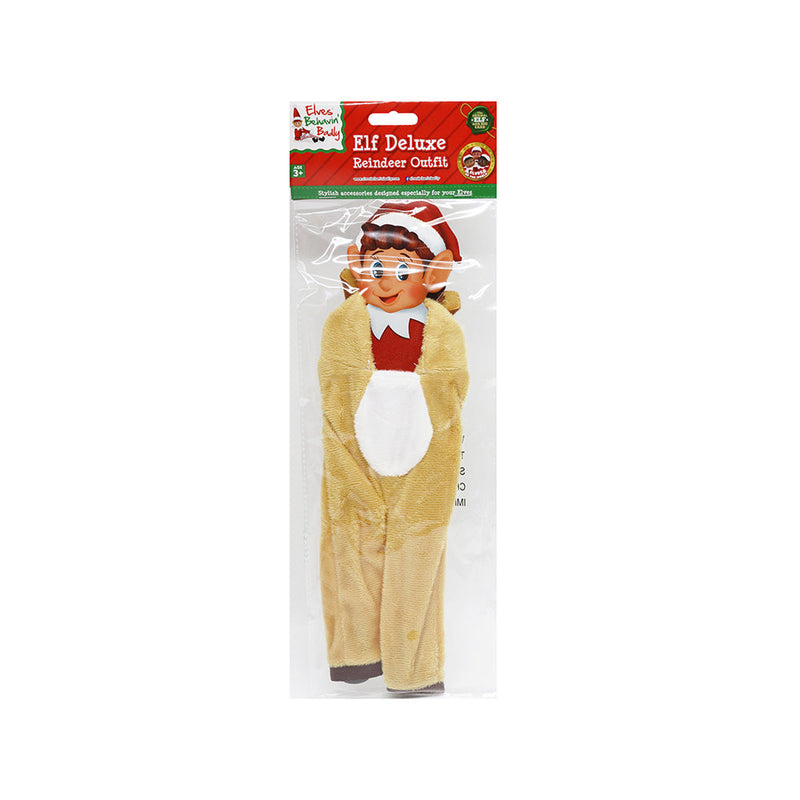 Elf Reindeer With Antlers Outfit Costume