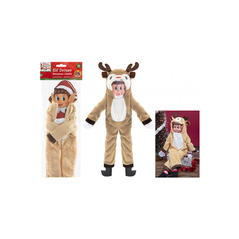 Elf Reindeer With Antlers Outfit Costume