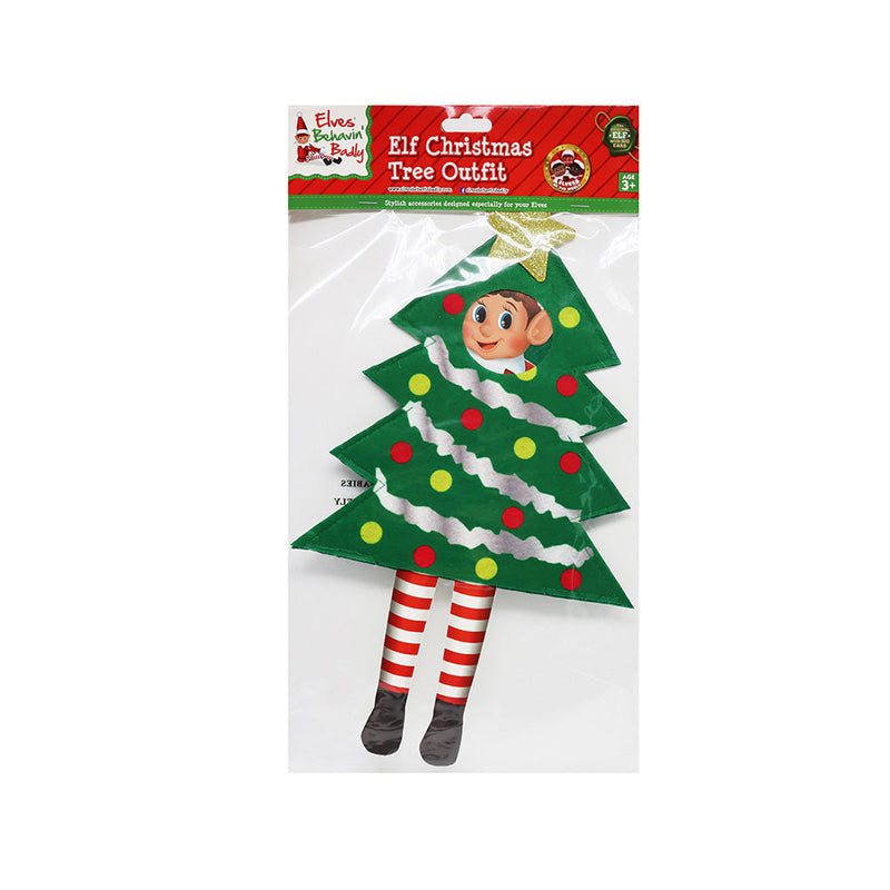 Elf Christmas Tree Outfit Costume