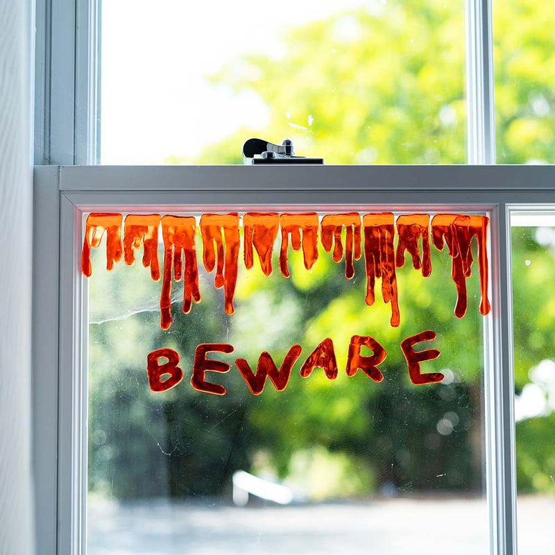 Halloween Decor Blood Gel Clings