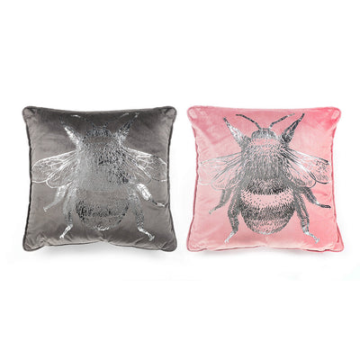 Foil Printed Bee Cushion