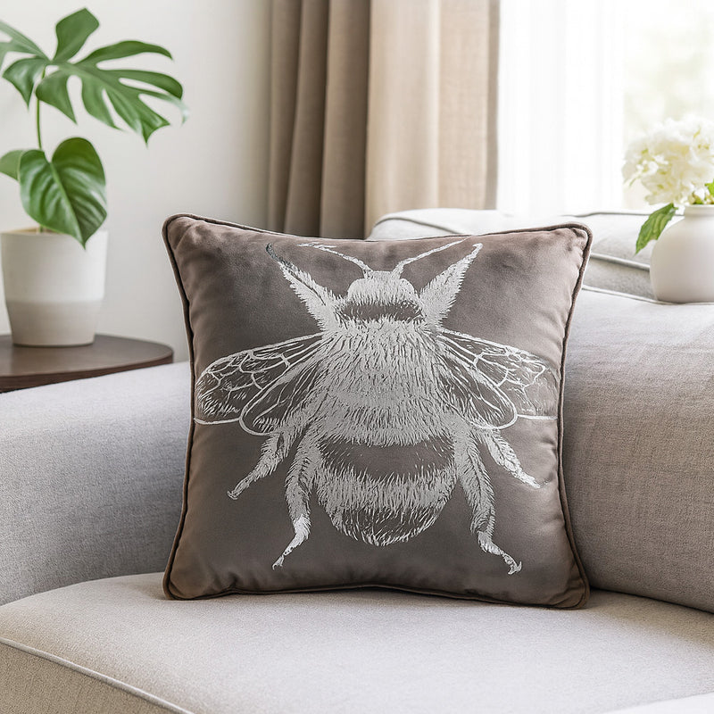 Foil Printed Bee Cushion