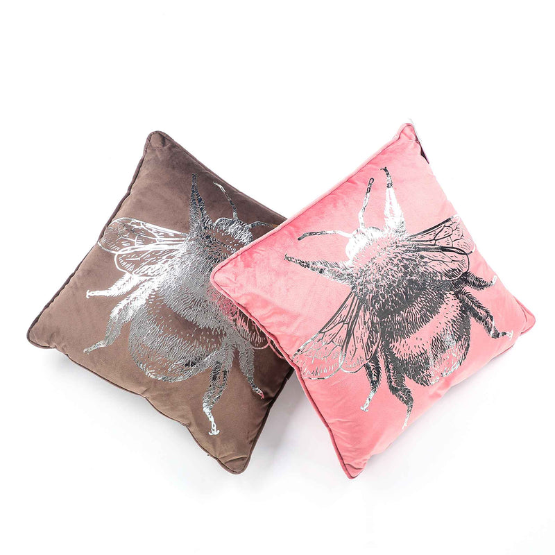 Foil Printed Bee Cushion