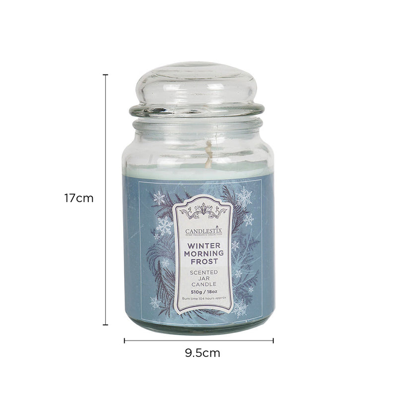18Oz Scented Jar Candle Winter Morning Frost 510g