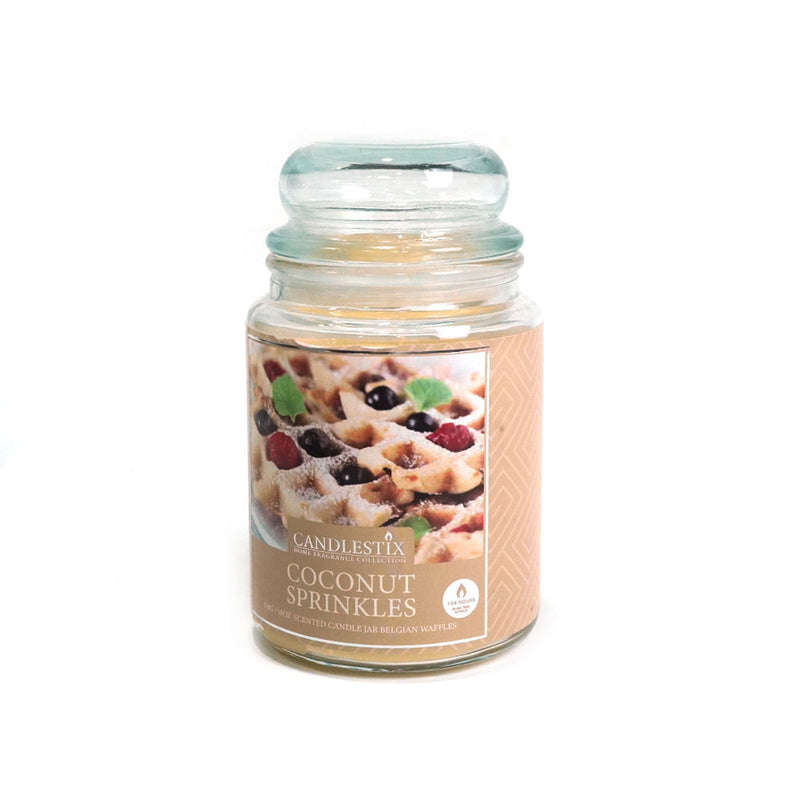 18Oz Scented Jar Candle Belgian Waffles